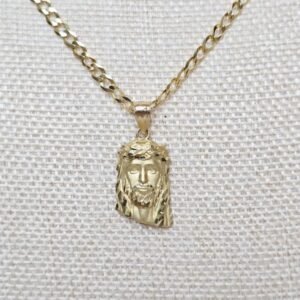 Dije de Oro Rostro de Cristo Tallado